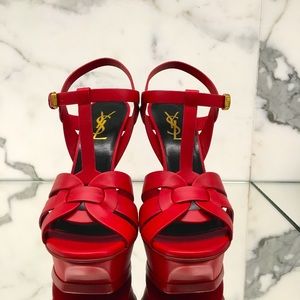 YSL Saint Laurent Tribute Platform Sandals